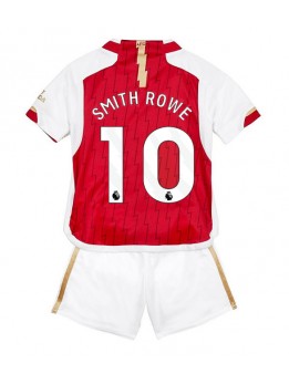 Otroški Nogometna dresi replika Arsenal Emile Smith Rowe #10 Domači 2023-24 Kratek rokav (+ hlače)